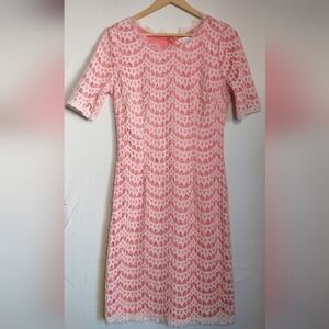 DownEast Fairycore Cottagecore 90's Y2K Grunge Lace Pink Dress Small